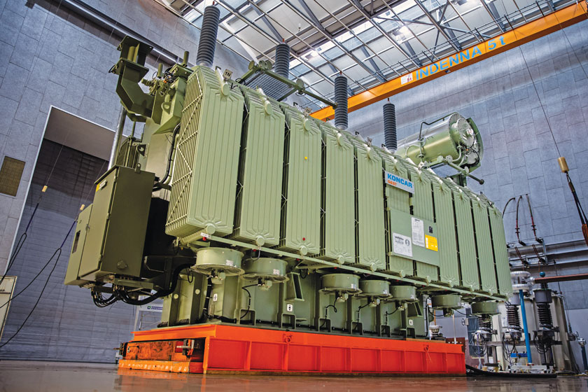 The first transformer containing CO2-reduced Bluemint transformer steel delivered to a German customer