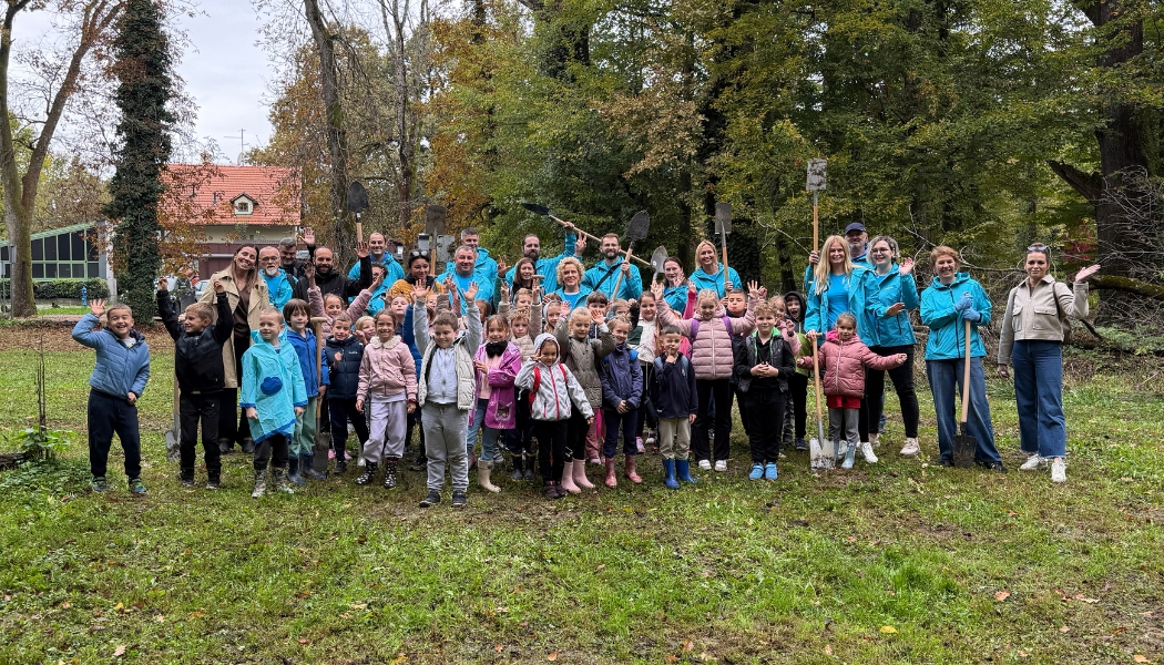 Akcija pošumljavanja u Zaprešiću - končarevci sa zaprešićkim osnovnoškolcima