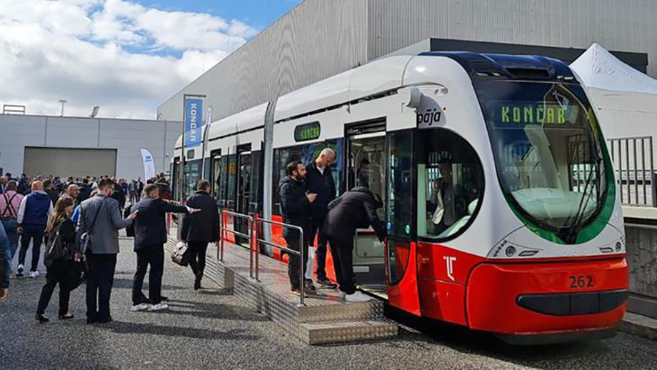 KONČAR's low-floor electric tram at the InnoTrans fair in Berlin