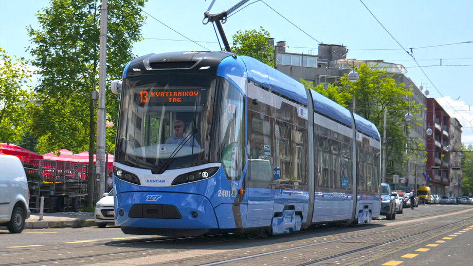 New low-floor tram in Zagreb
