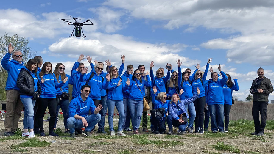 KONČAR volunteers in a tree-planting campaign