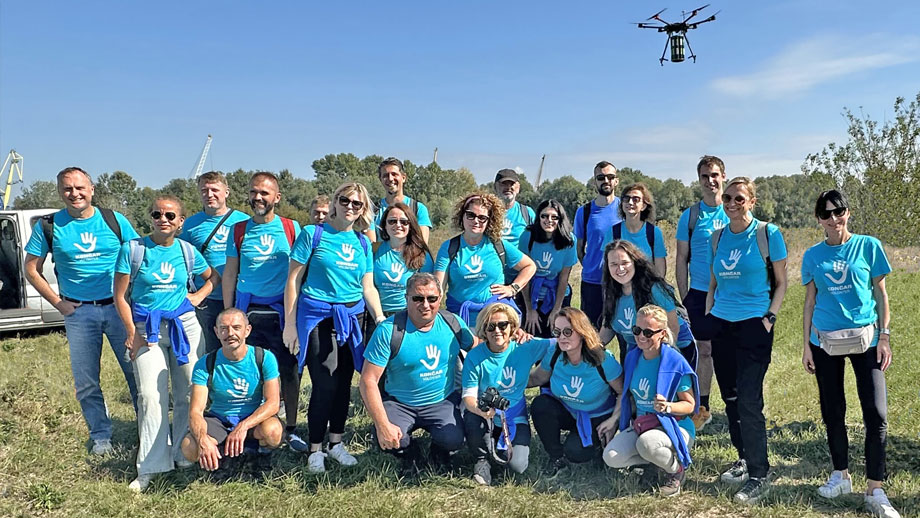 KONČAR volunteers in Vukovar, tree planting campaign