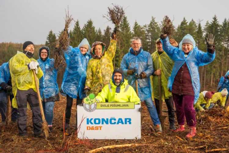 Co2mpensating by planting and KONČAR - D&ST