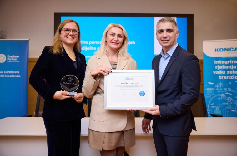 KONČAR primio certifikat Employer Partner