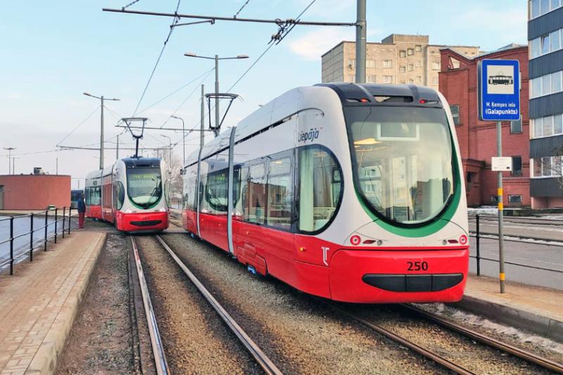 Fourteen trams delivered to the City of Liepāja, Latvia