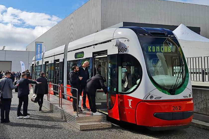 KONČAR showcased a low-floor electric tram for Latvian customer at InnoTrans 2022 Berlin
