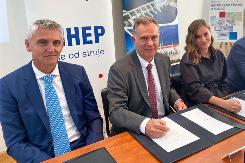 KONČAR signed an agreement for the construction of SHPP Otočac